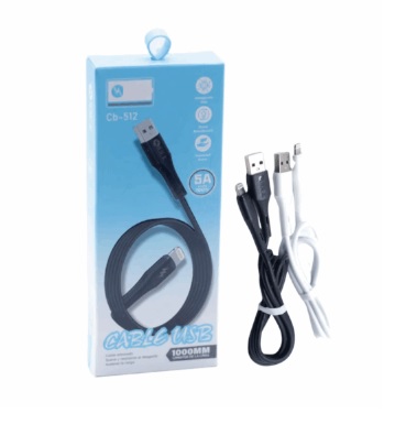 CABLE USB IPHONE 5A 1M IBEK CB-512